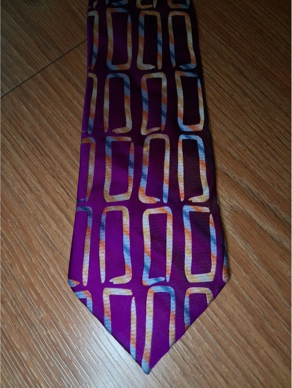 LIMITED EDITION VINTAGE Jerry Garcia Silk Tie Magenta Wide